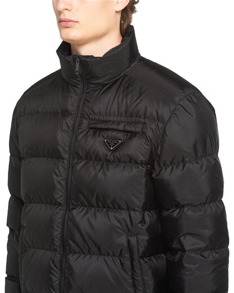 prada puffer jacket orange|Prada re nylon puffer jacket.